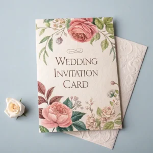 Invitación Floral Dibujada a Mano